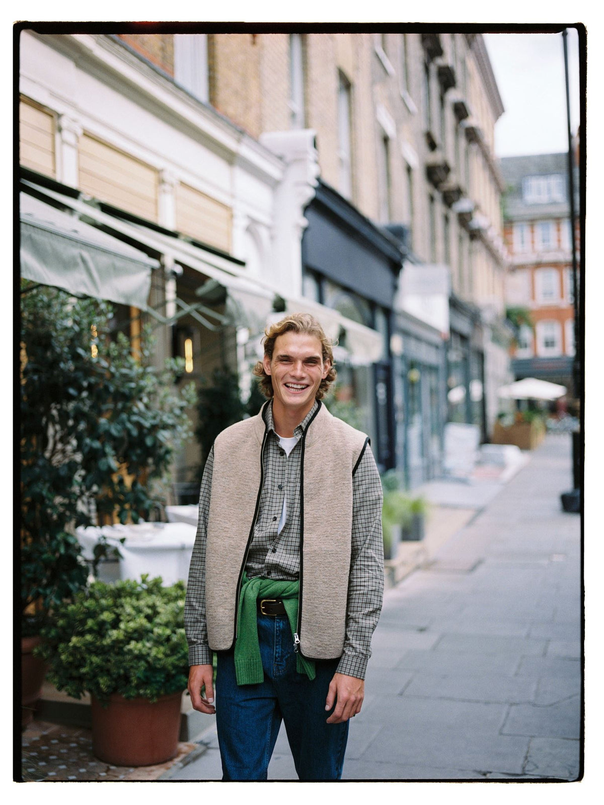 Milk Tea Boiled Wool Gilet