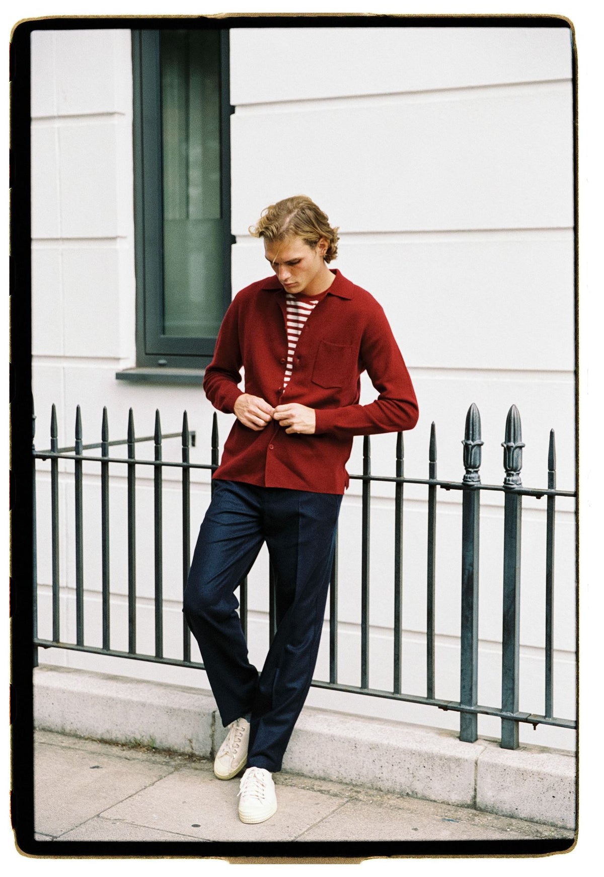 Merlot Merino Knit Polo Shirt