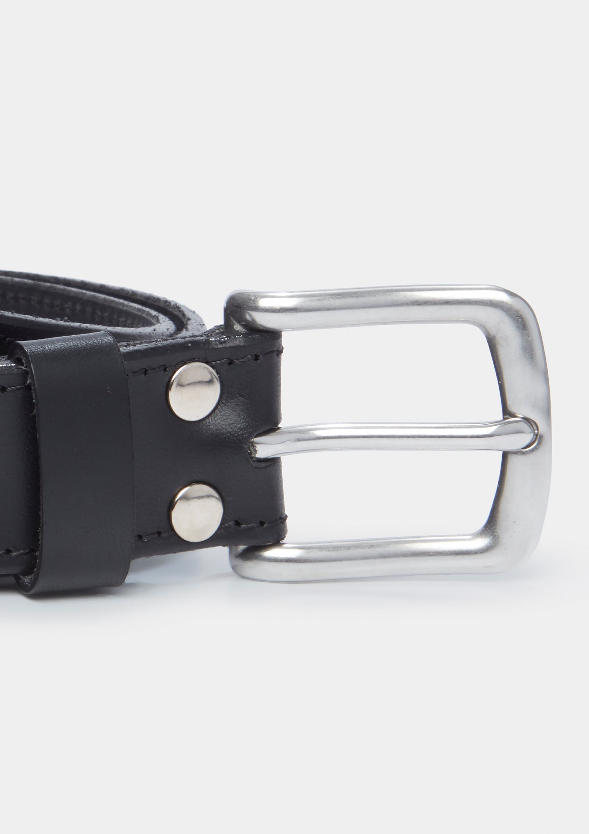 Sirplus x Tanner Bates Black Leather Belt