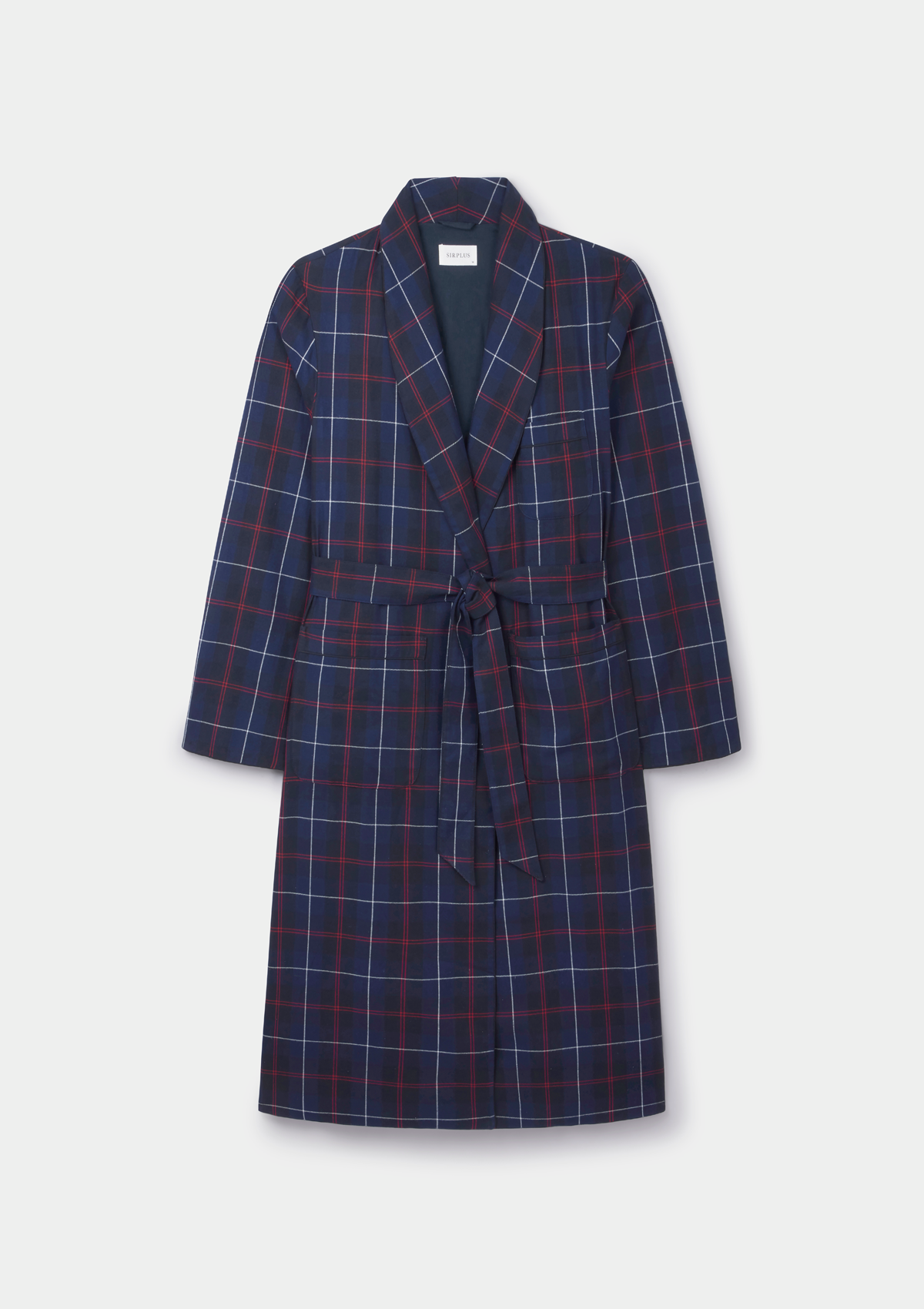 Surplus Navy Flannel Check Dressing Gown