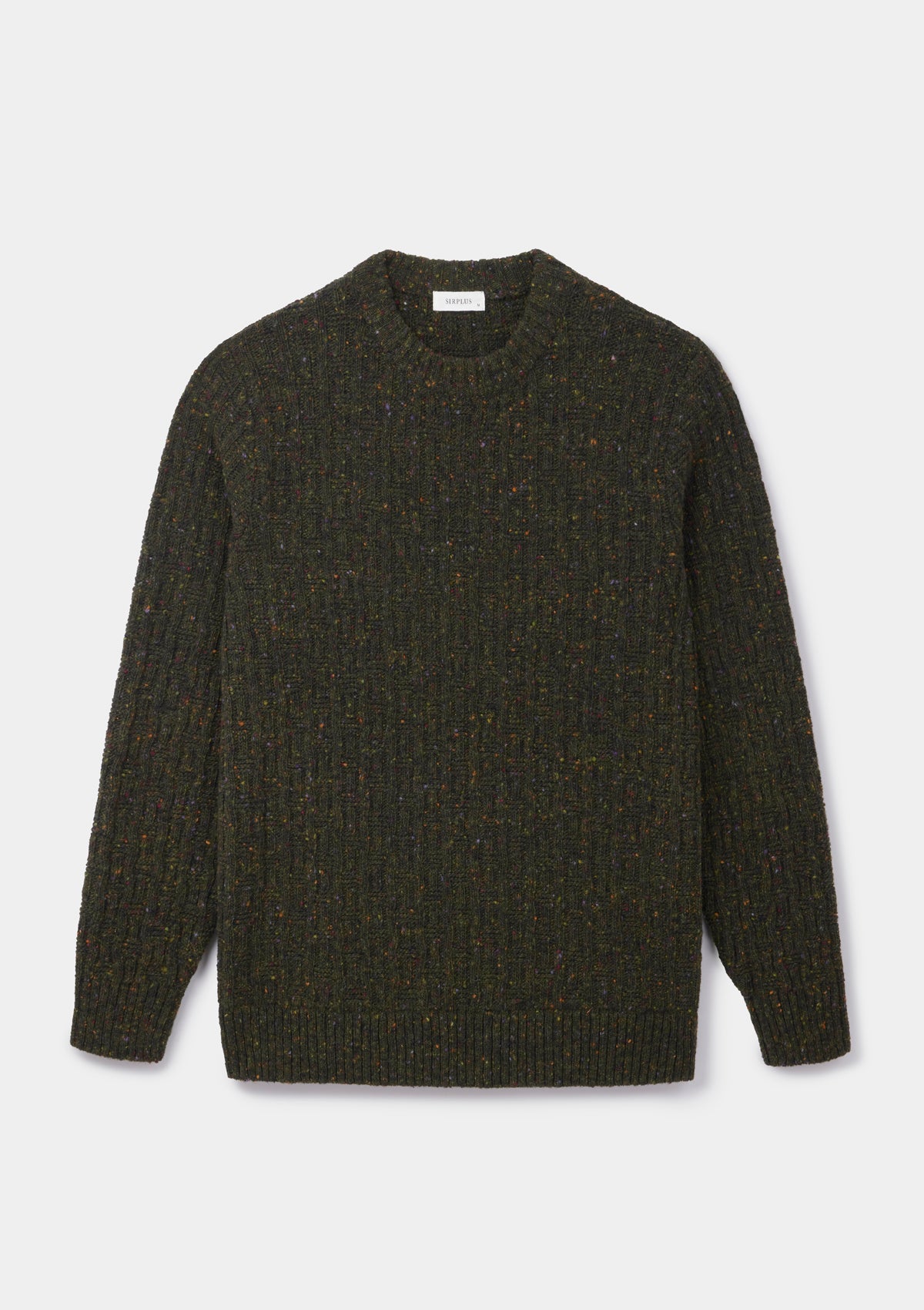 Thicket Green Donegal Jumper, Knitwear - SIRPLUS