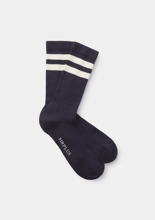 Navy Organic Cotton Sport Socks