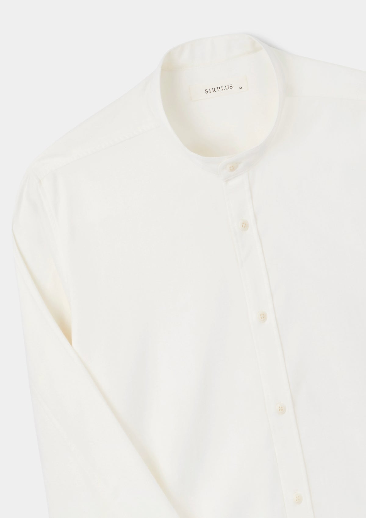 Cream Cotton Cashmere Grandad Shirt