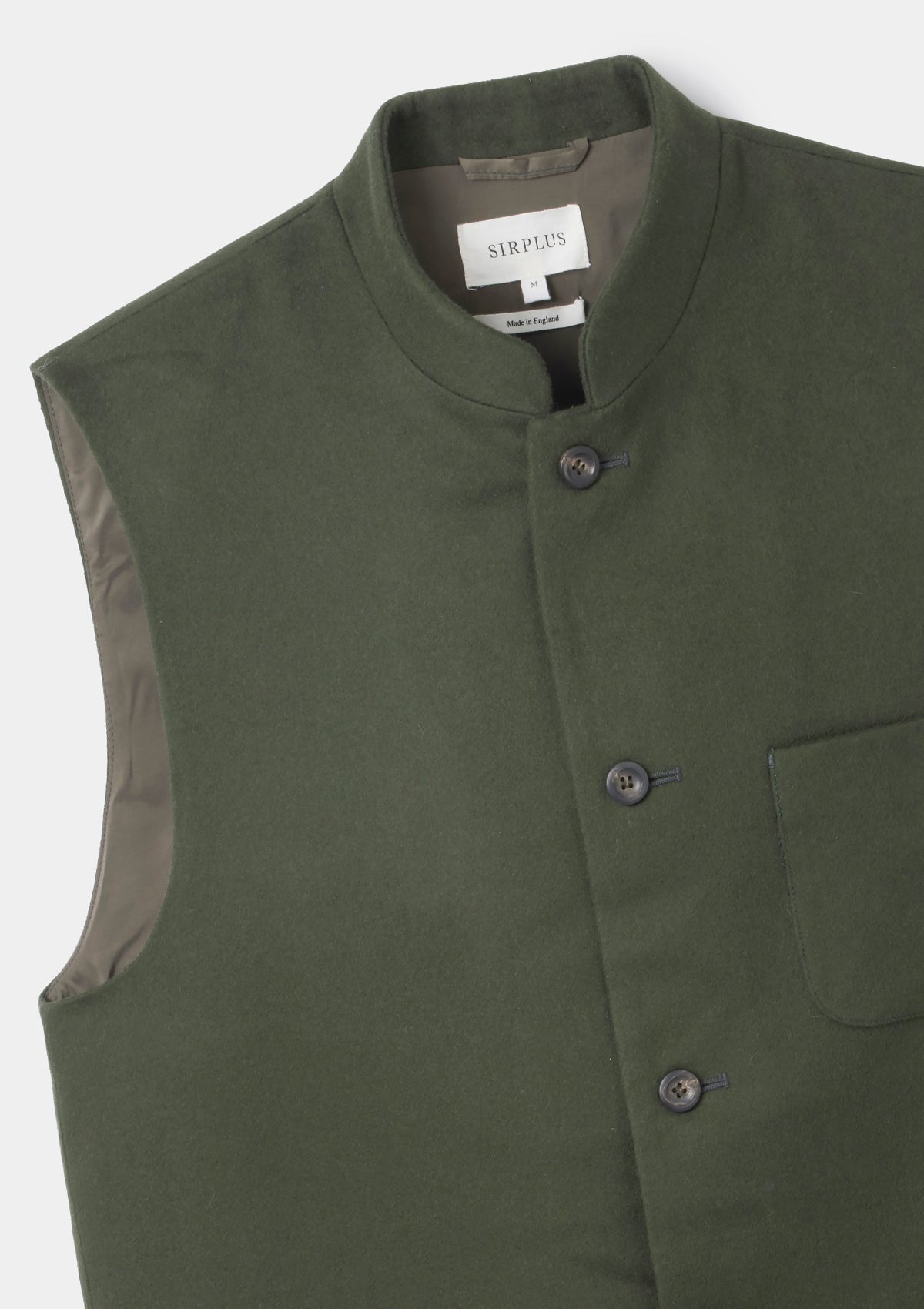 Olive Wool Nehru Waistcoat