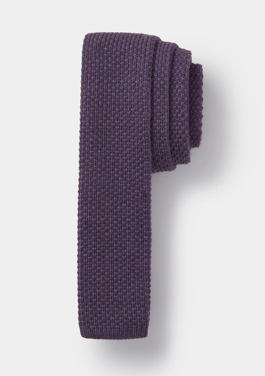 Wisteria Wool Knitted Tie