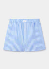 Blue Candy Stripe Cotton Boxer Shorts