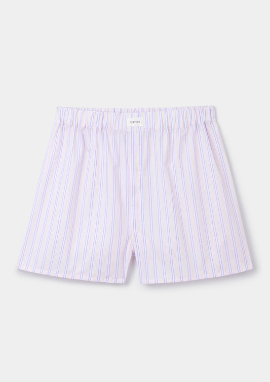 Pink Candy Stripe Cotton Boxer Shorts