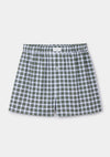 Green Picnic Check Cotton Boxer Shorts
