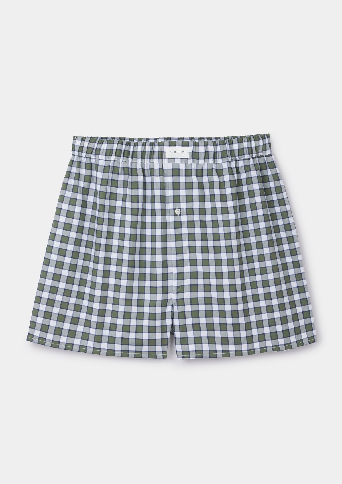 Green Picnic Check Cotton Boxer Shorts