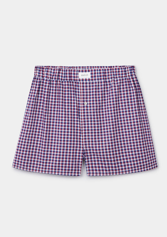 Dapper Check Cotton Boxer Shorts