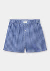 Blue Ranger Check Cotton Boxer Shorts