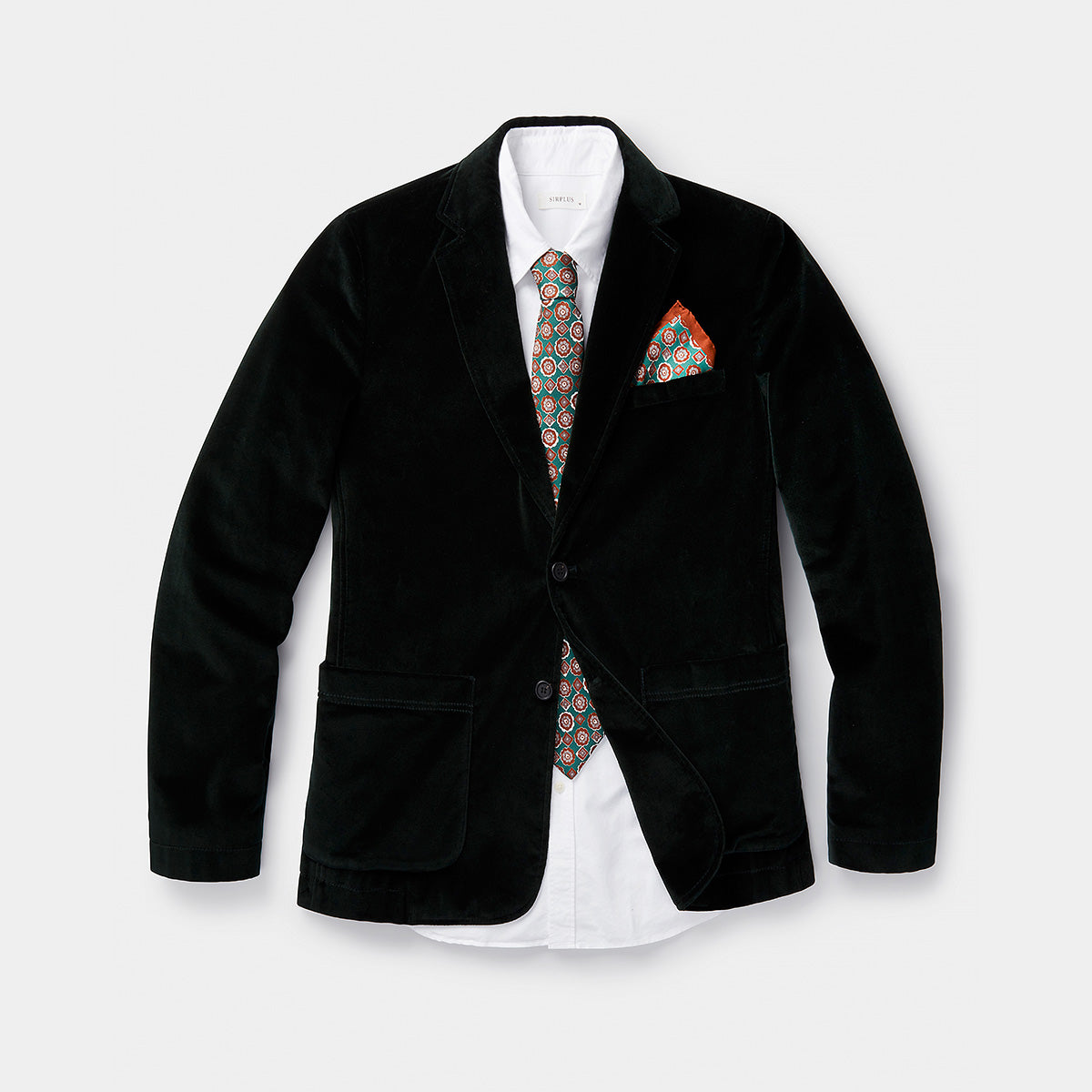 Ivy Green Velvet Blazer, Blazer - SIRPLUS