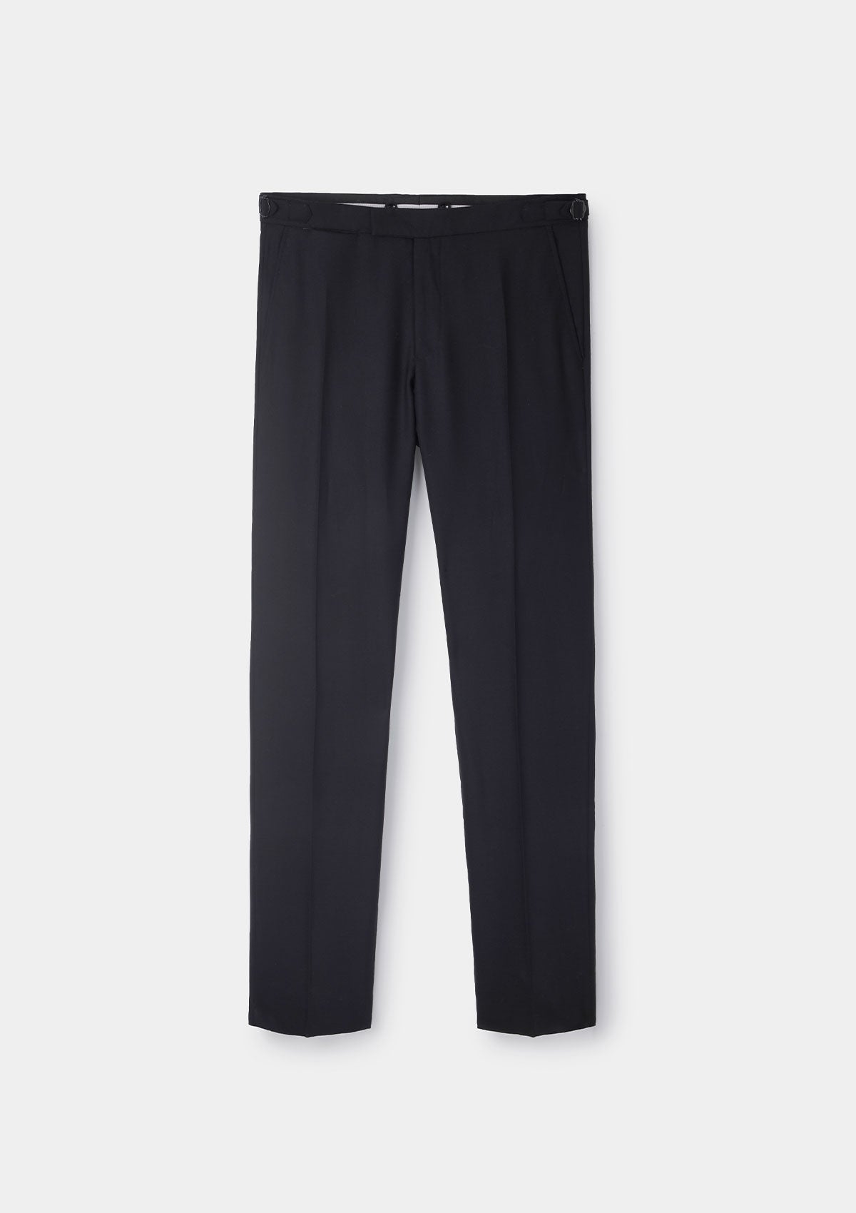 Black Virgin Wool Formal Trousers, Formal Trousers - SIRPLUS