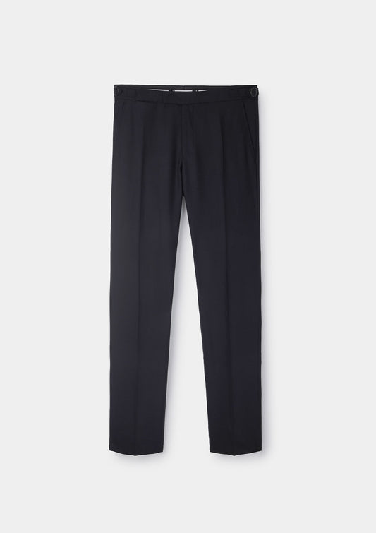 Black Virgin Wool Formal Trousers, Formal Trousers - SIRPLUS