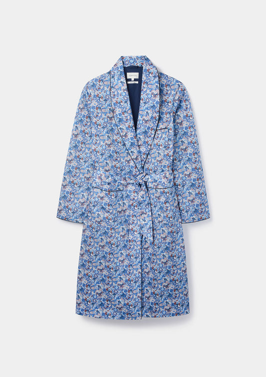 Blue Amanda's Opera Dressing Gown - Made with Liberty Fabric, Dressing Gowns - SIRPLUS