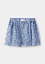 Blue Aubrey Forest Boxer Shorts - Made with Liberty Fabric, Boxer Shorts - SIRPLUS