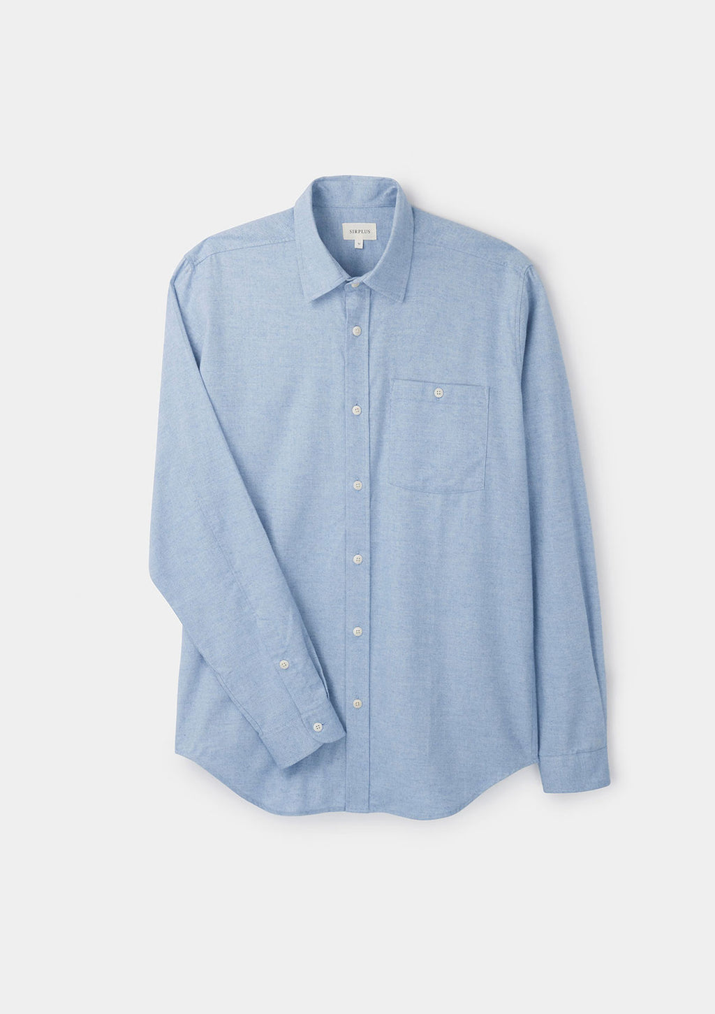 Blue Cotton Cashmere Shirt | SIRPLUS