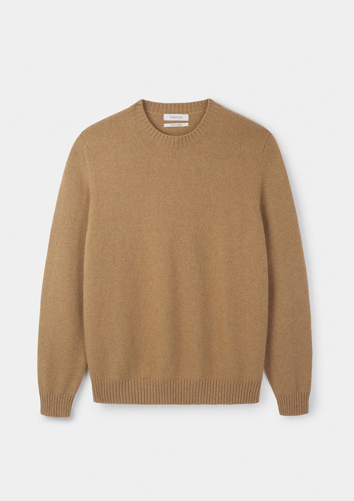 Camel Cashmere Crew Neck Jumper, Knitwear - SIRPLUS