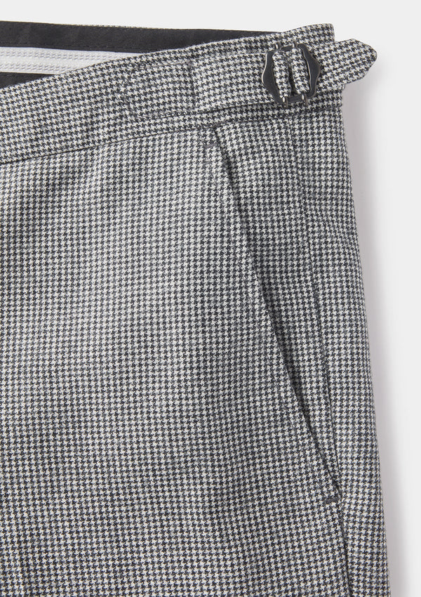 Charcoal Houndstooth Formal Trousers, Formal Trousers - SIRPLUS