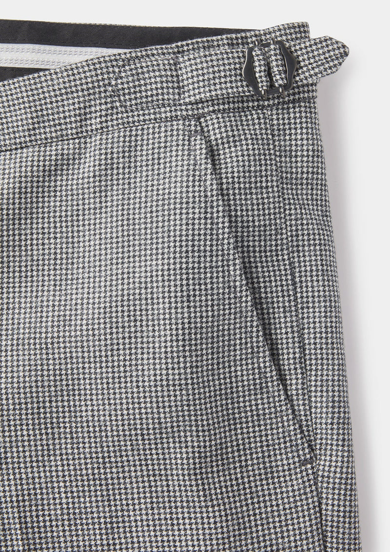 Charcoal Houndstooth Formal Trousers | SIRPLUS