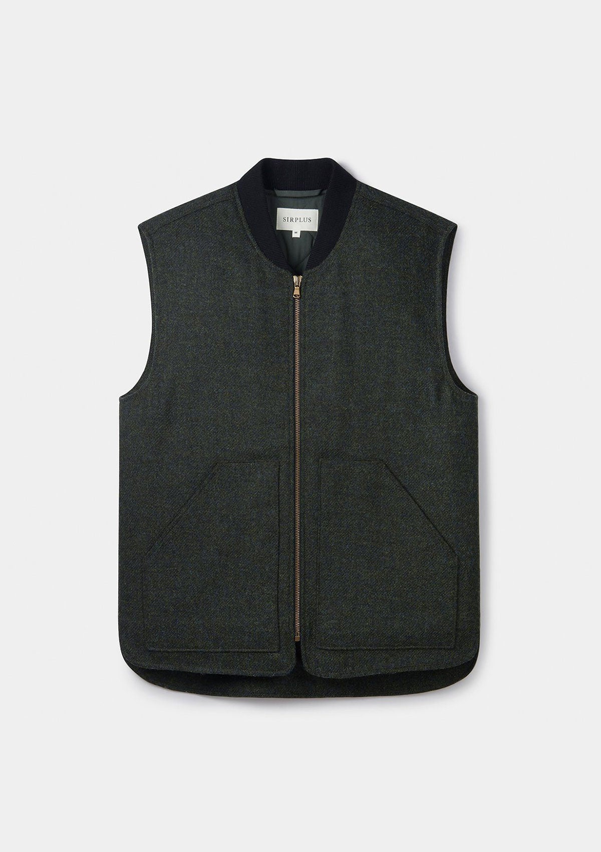 Dark Green Wool Gilet, Gilets - SIRPLUS