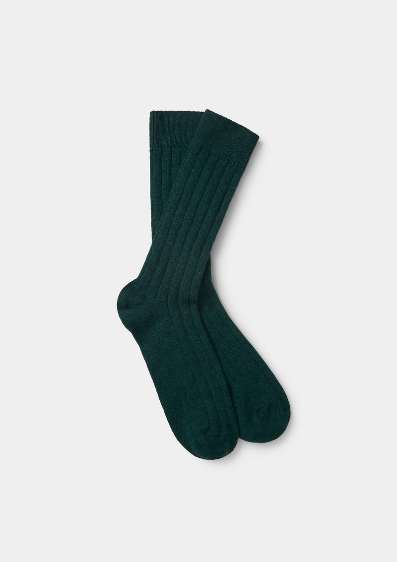 Green Cashmere Socks, Socks - SIRPLUS