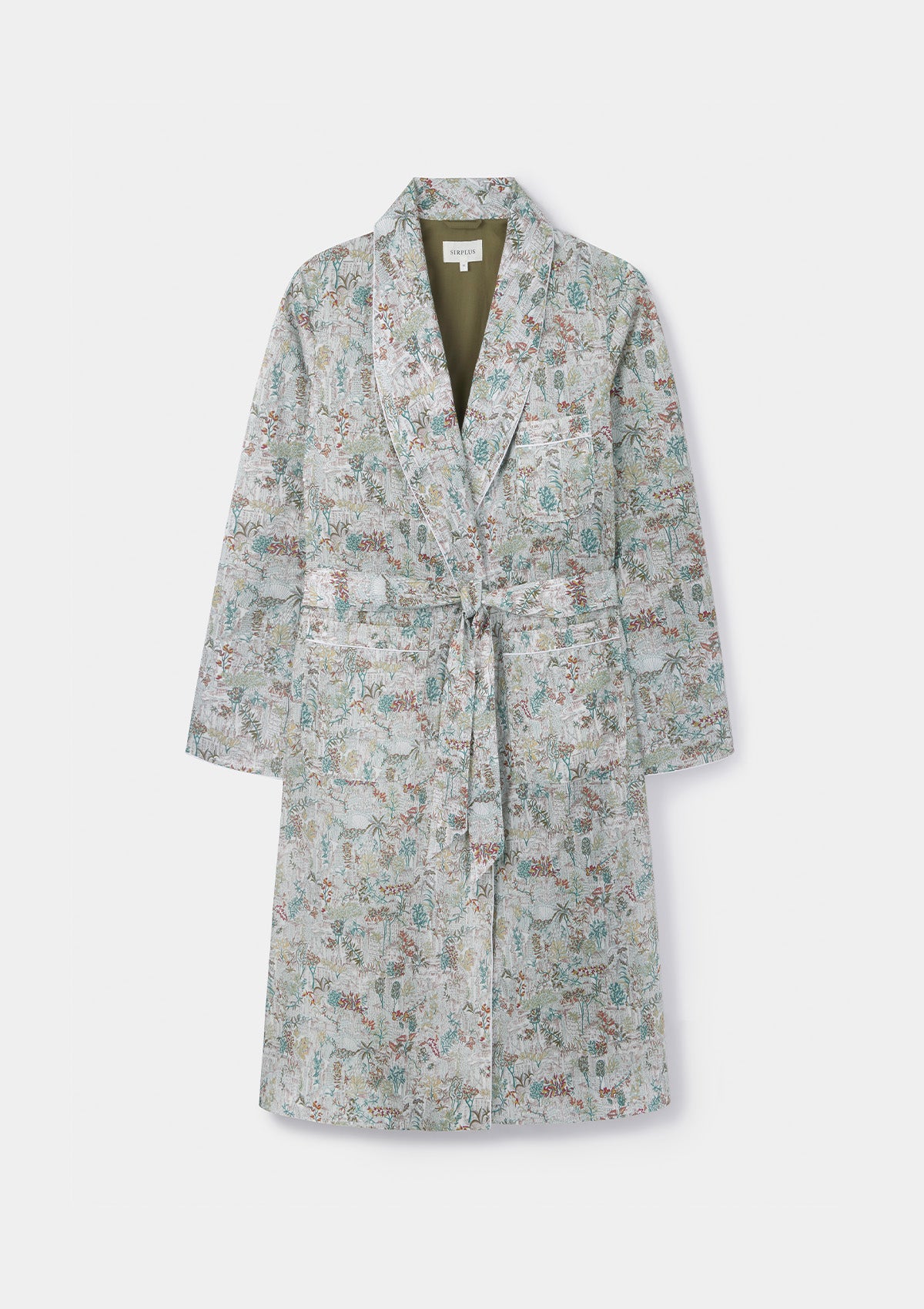 Green Plantopolis Dressing Gown - Made with Liberty Fabric, Dressing Gowns - SIRPLUS