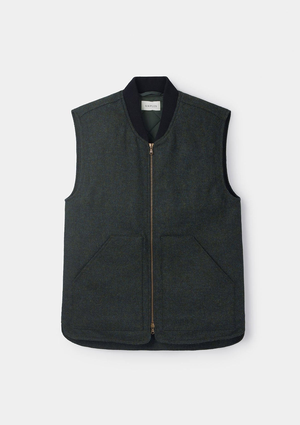 Green Wool Gilet | SIRPLUS