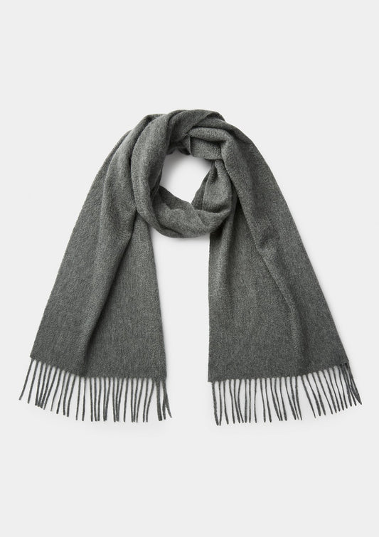 Grey Cashmere Scarf, Scarves - SIRPLUS