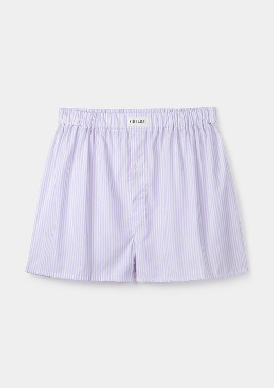 Light Purple Striped Boxer Shorts, Boxer Shorts - SIRPLUS