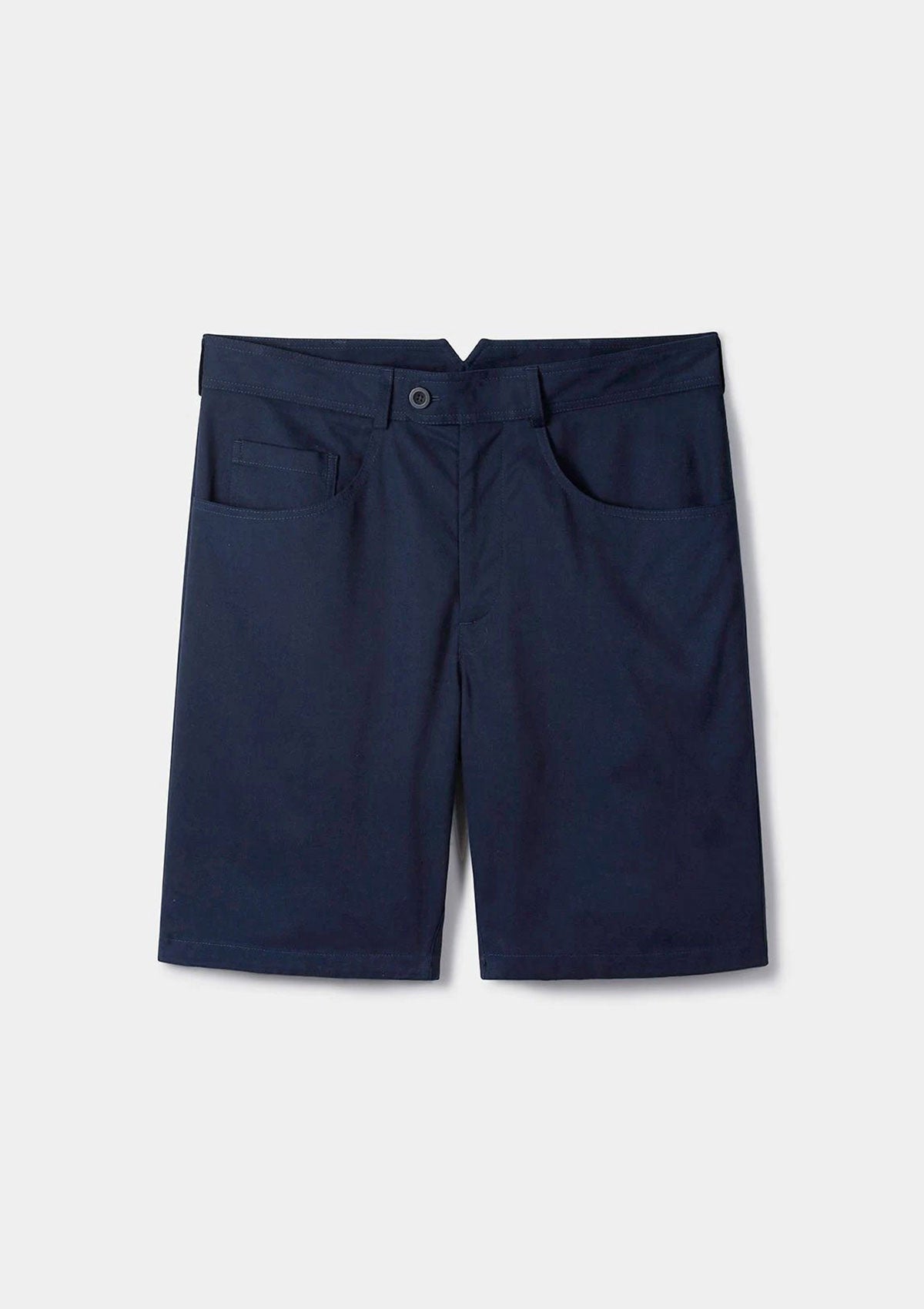 Navy Brushed Cotton Shorts, Shorts - SIRPLUS