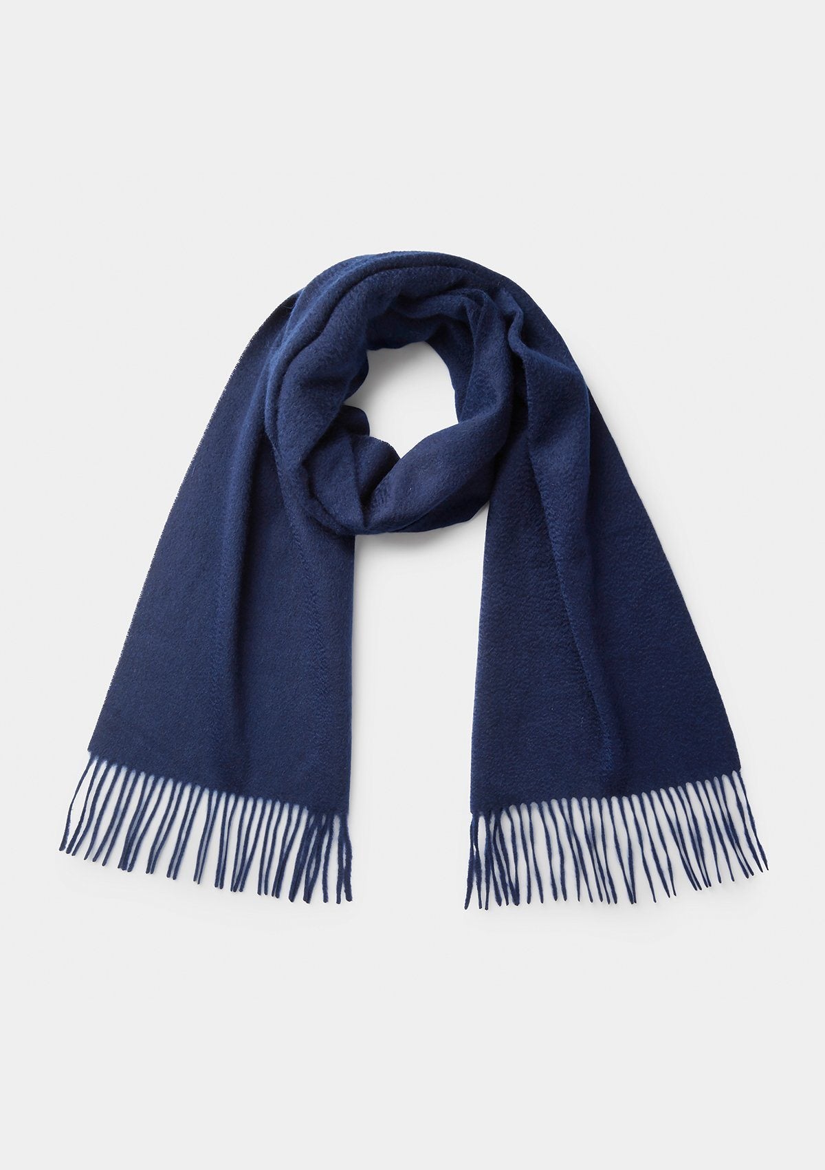 Navy Cashmere Scarf, Scarves - SIRPLUS