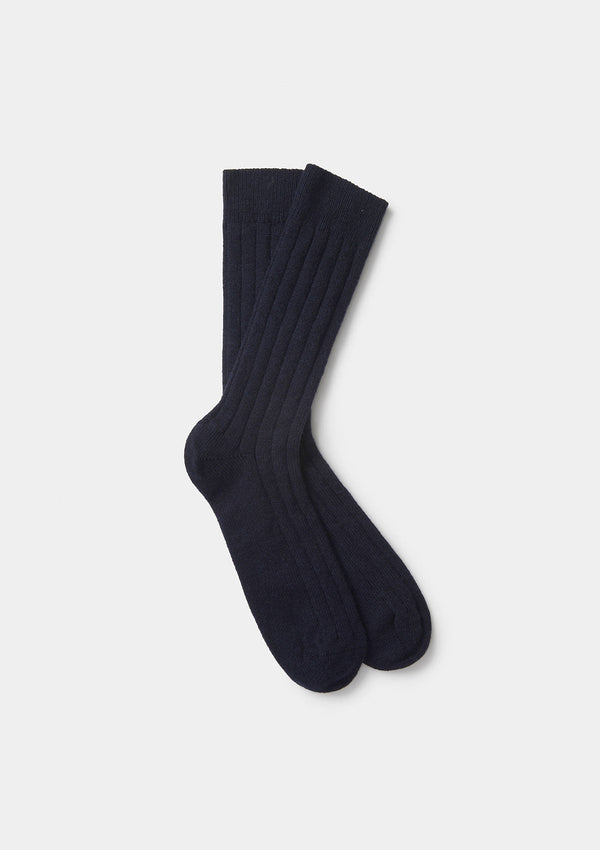 Navy Cashmere Socks, Socks - SIRPLUS