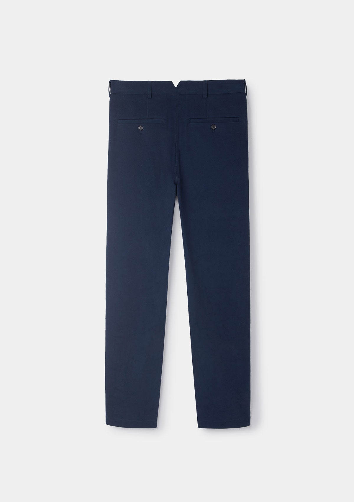 Navy Cotton Twill Chinos, Casual Trousers - SIRPLUS