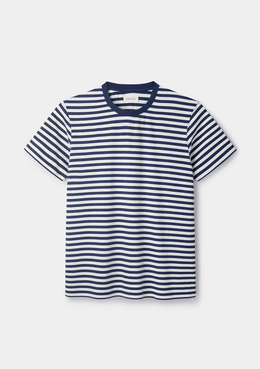 Navy & White Striped T-Shirt, T-shirts - SIRPLUS