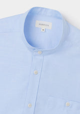 Pale Blue Oxford Grandad Shirt, Grandad Shirt - SIRPLUS