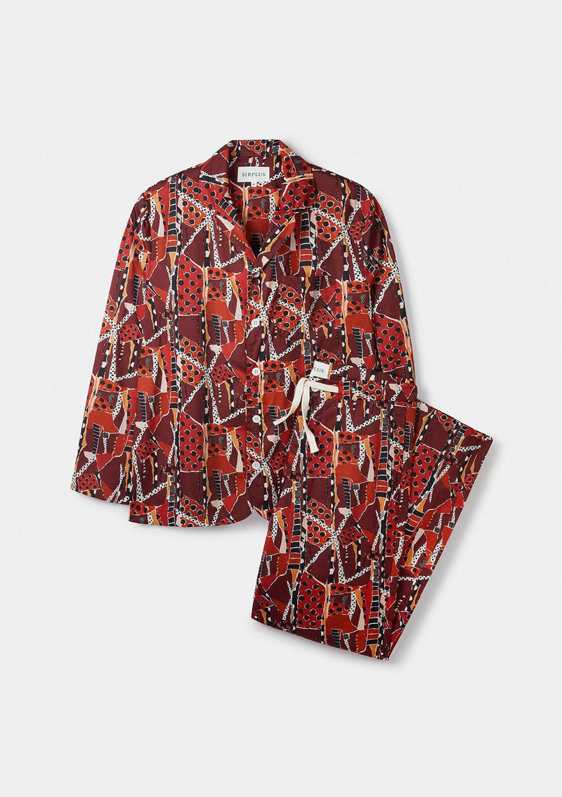 Red Krasner Pyjamas - Made with Liberty Fabric, Pyjamas - SIRPLUS