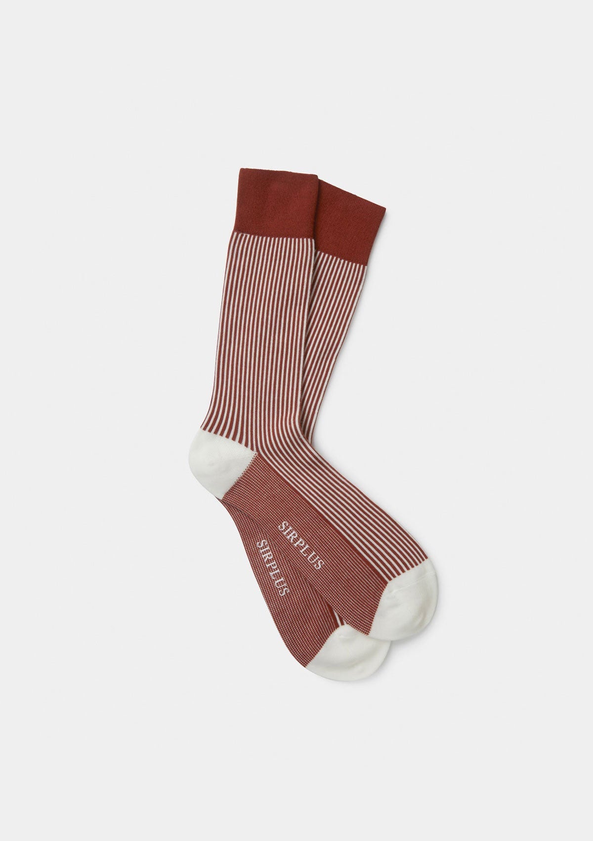 Rust Stripe Cotton Socks, Socks - SIRPLUS