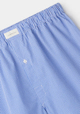 Blue Micro Checked Boxer Shorts, Boxer Shorts - SIRPLUS