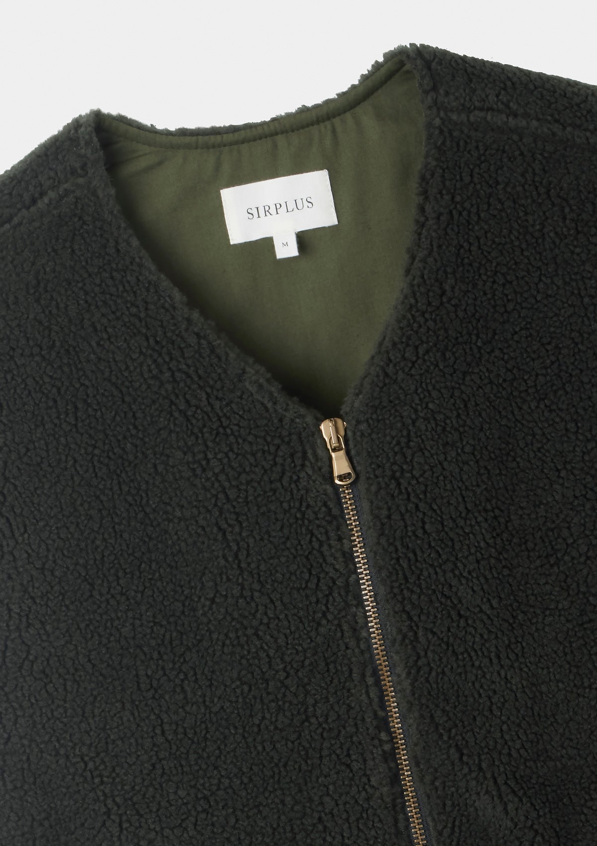 Dark Green Teddy Gilet | SIRPLUS