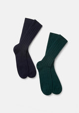 Navy Cashmere Socks, Socks - SIRPLUS