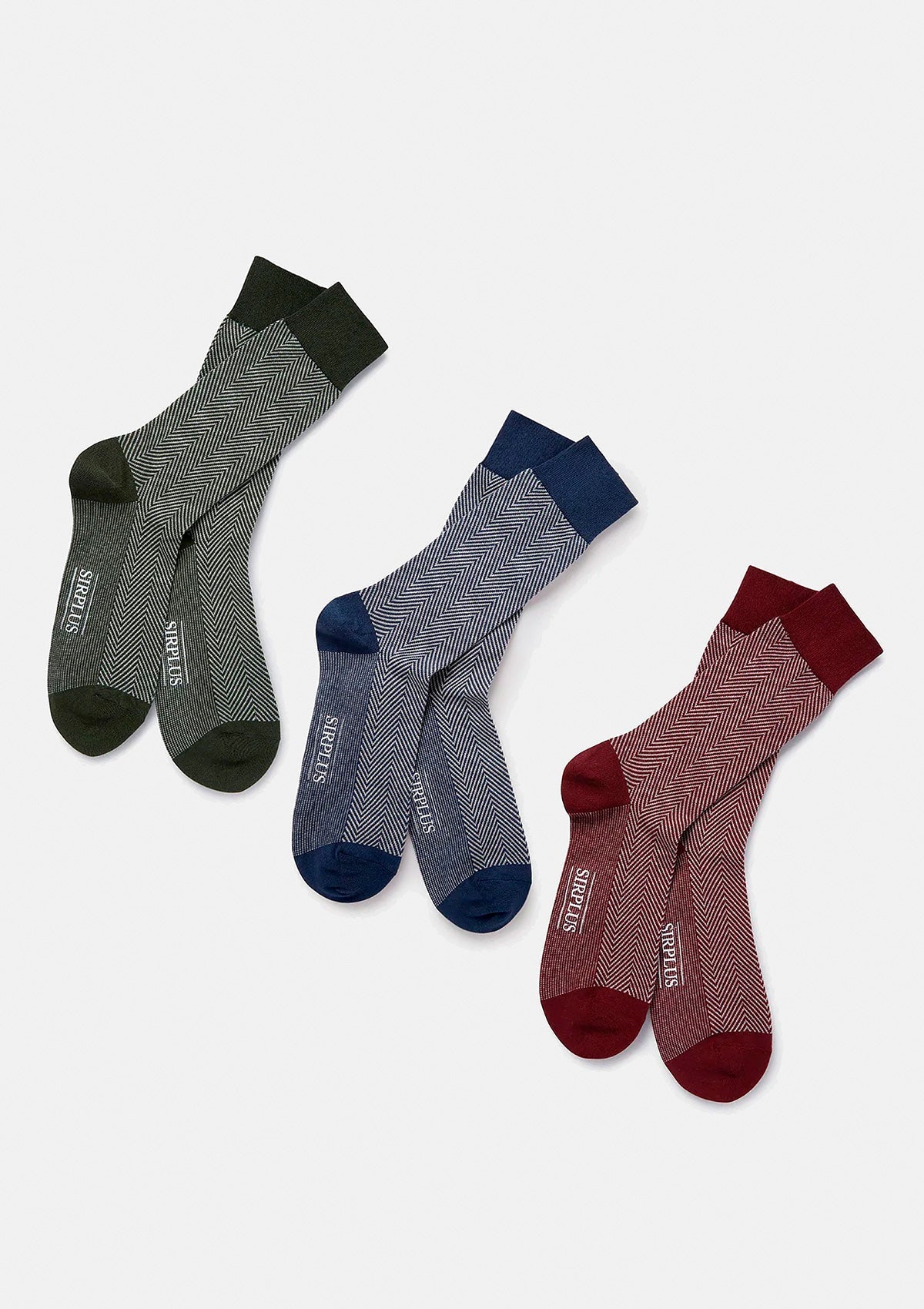 Blue Herringbone Socks | SIRPLUS