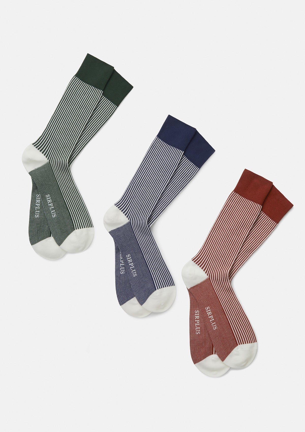 Rust Stripe Cotton Socks, Socks - SIRPLUS