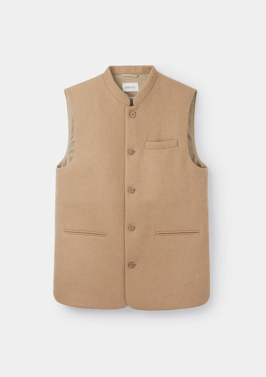 Sahara Wool Nehru Waistcoat, Nehru Waistcoats - SIRPLUS