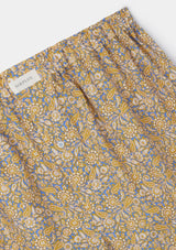 Theodore Manor Yellow Boxer Shorts - Made with Liberty Fabric, Boxer Shorts - SIRPLUS