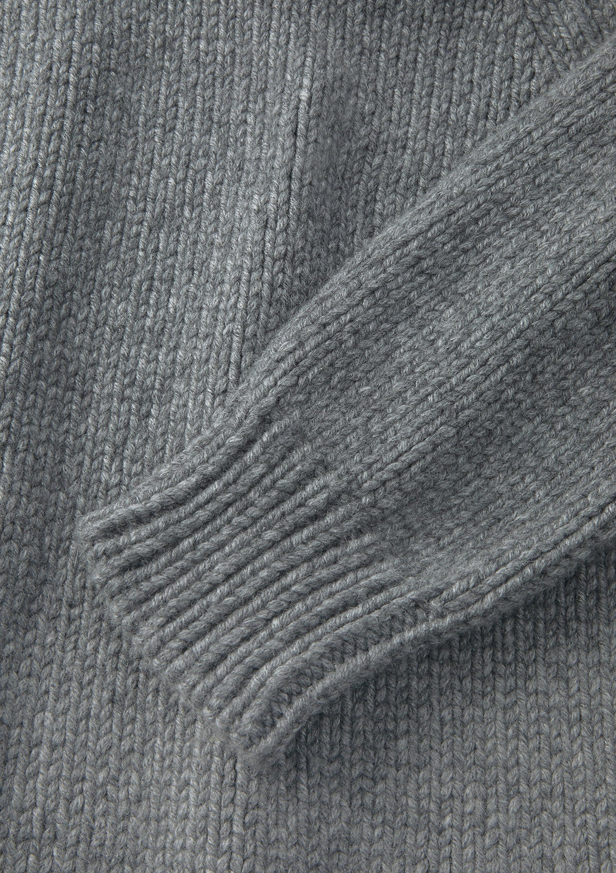 Ash Grey Chunky Cashmere Jumper, Knitwear - SIRPLUS