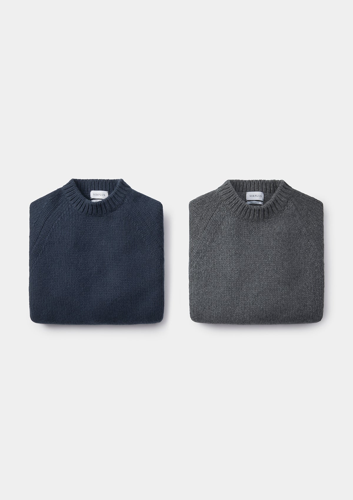 Ash Grey Chunky Cashmere Jumper, Knitwear - SIRPLUS