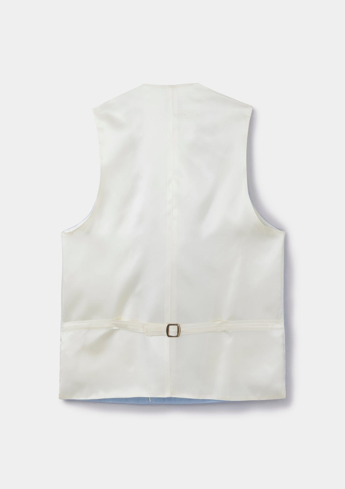 Light Blue Shawl Lapel Double-Breasted Waistcoat, Double Breasted Waistcoats - SIRPLUS