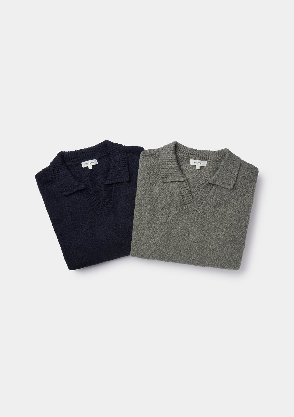 Olive Boucl√© Knit Resort Polo, Polo Shirts - SIRPLUS