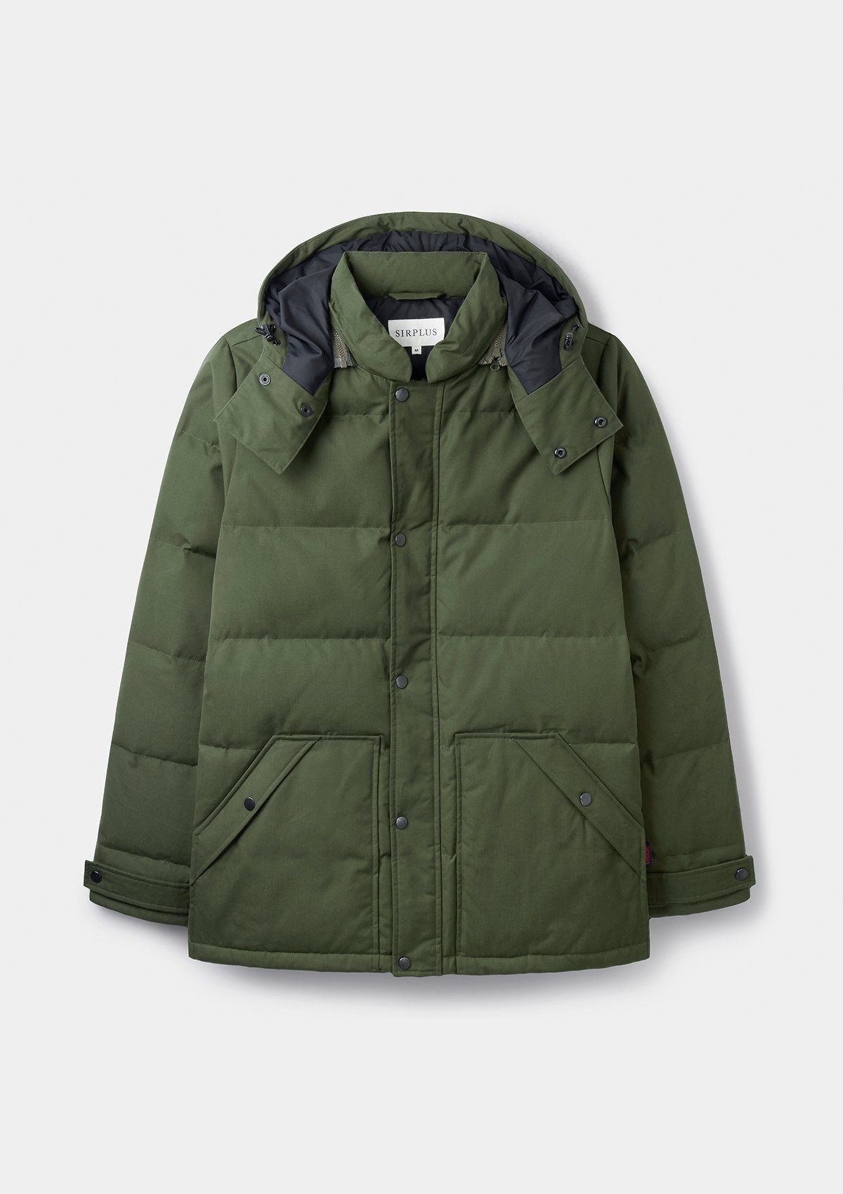 Olive Ventile Organic Cotton Down Jacket, Jackets - SIRPLUS